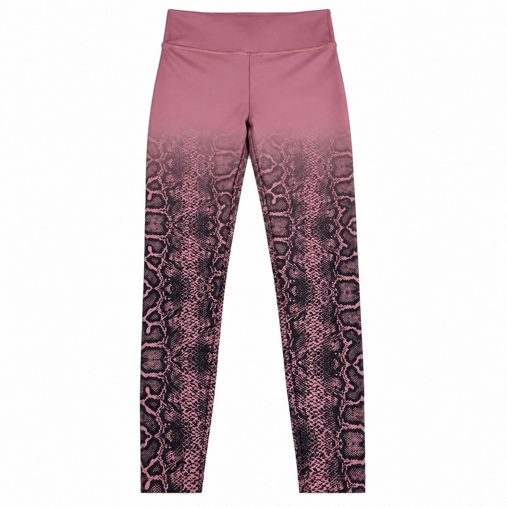 Koral Drive Scuba High Rise Leggings Womens S Rose Pink Snake Print Ombre